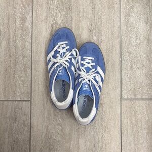 Adidas Blue and White Sneakers Classic Casual Design
